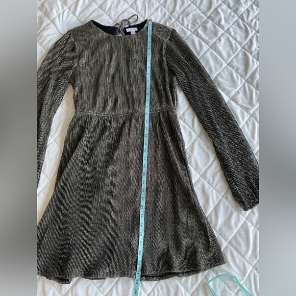Xhilaration Long Sleeve Metallic Dress - Picture 8 of 10